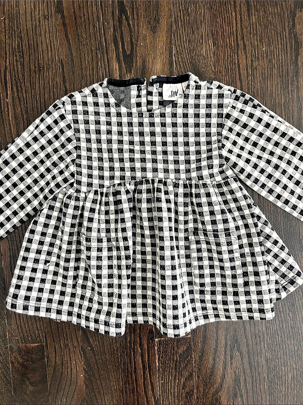 Zara Baby Gingham Dress Size 6 Months Like New